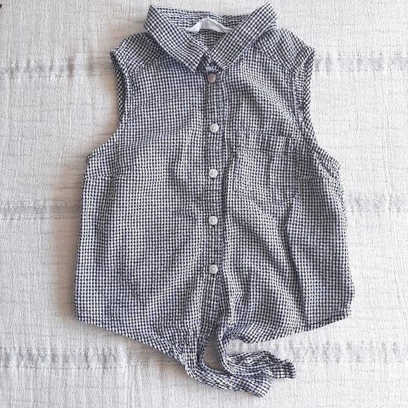 H&M sleeveless collared blouse size 8-9 years - Picture 7 of 8